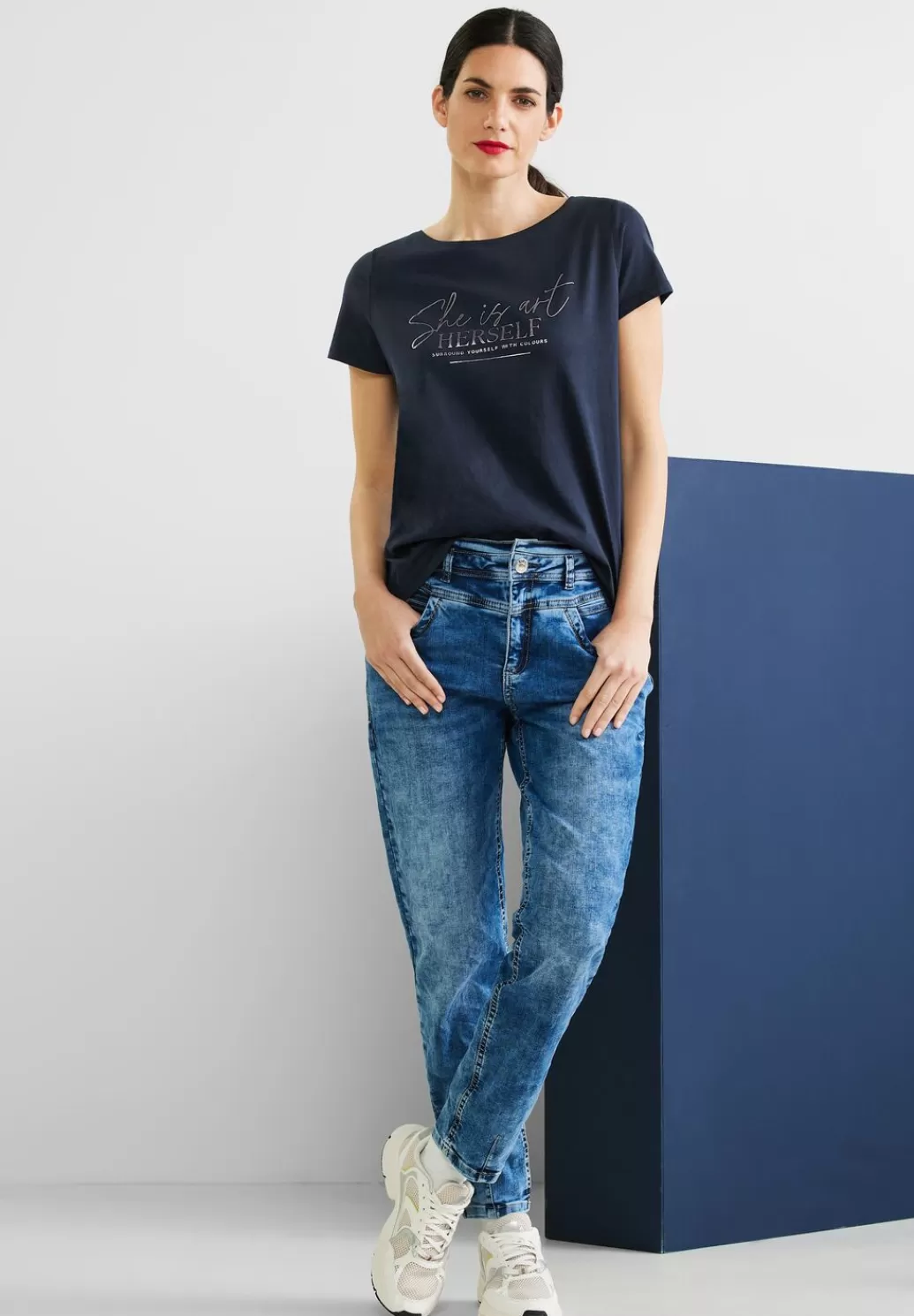 Street One T-Shirt Mit Partprint^Damen Shirts