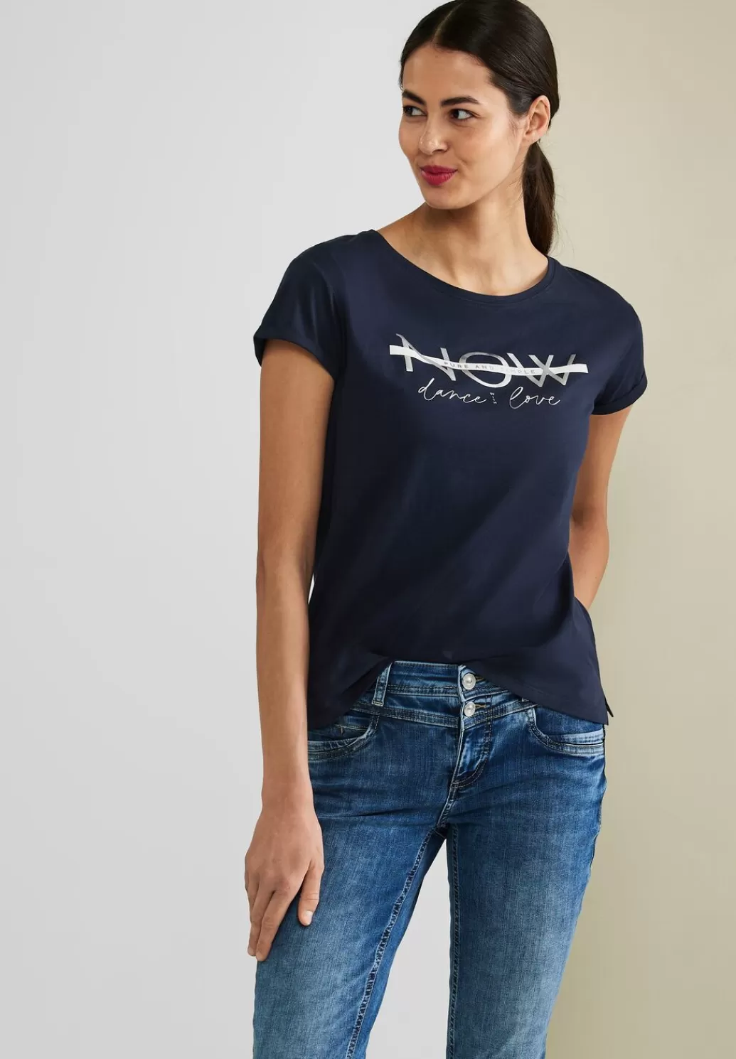 Street One T-Shirt Mit Partprint^Damen Shirts