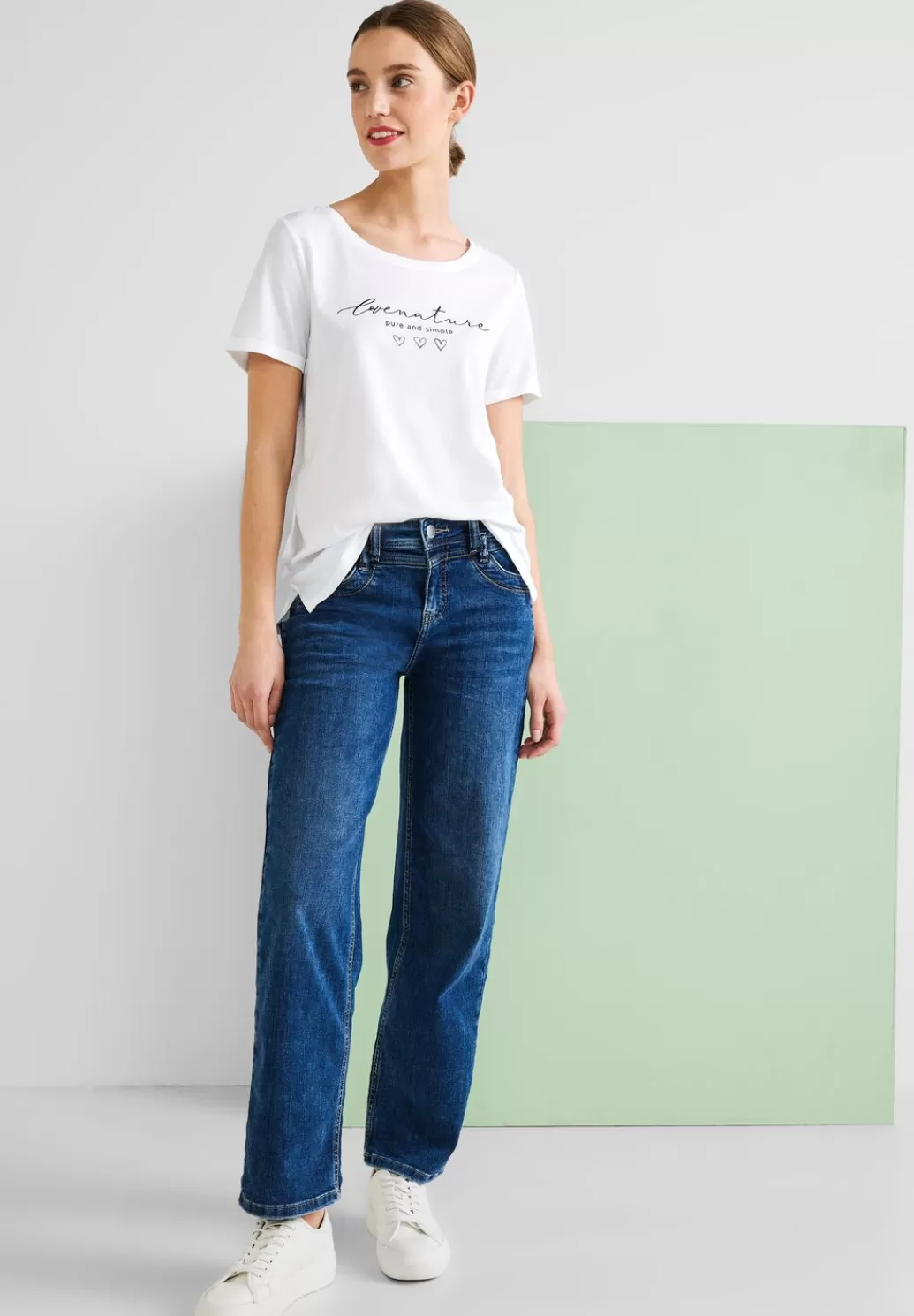 Street One T-Shirt Mit Partprint^Damen Shirts