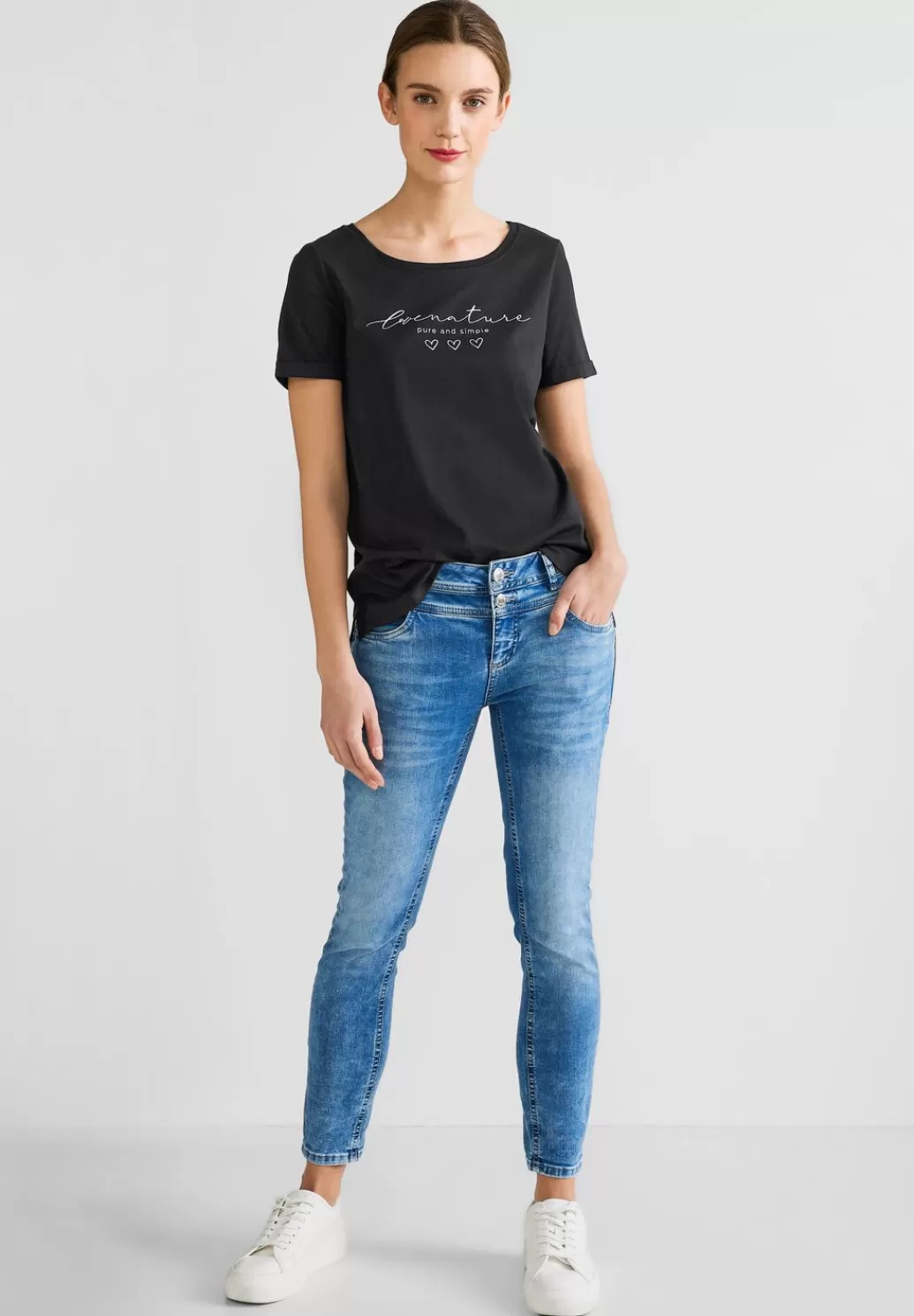 Street One T-Shirt Mit Partprint^Damen Shirts