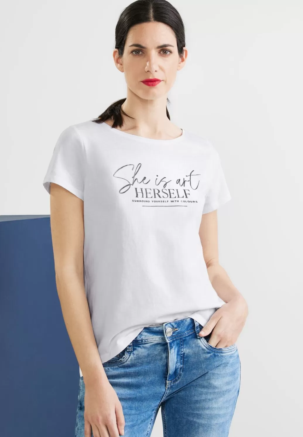 Street One T-Shirt Mit Partprint^Damen Shirts