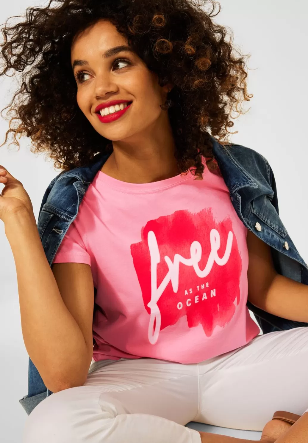 Street One T-Shirt Mit Partprint^Damen Shirts