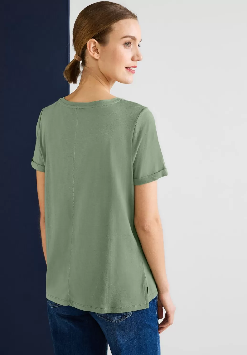 Street One T-Shirt Mit Partprint^Damen Shirts