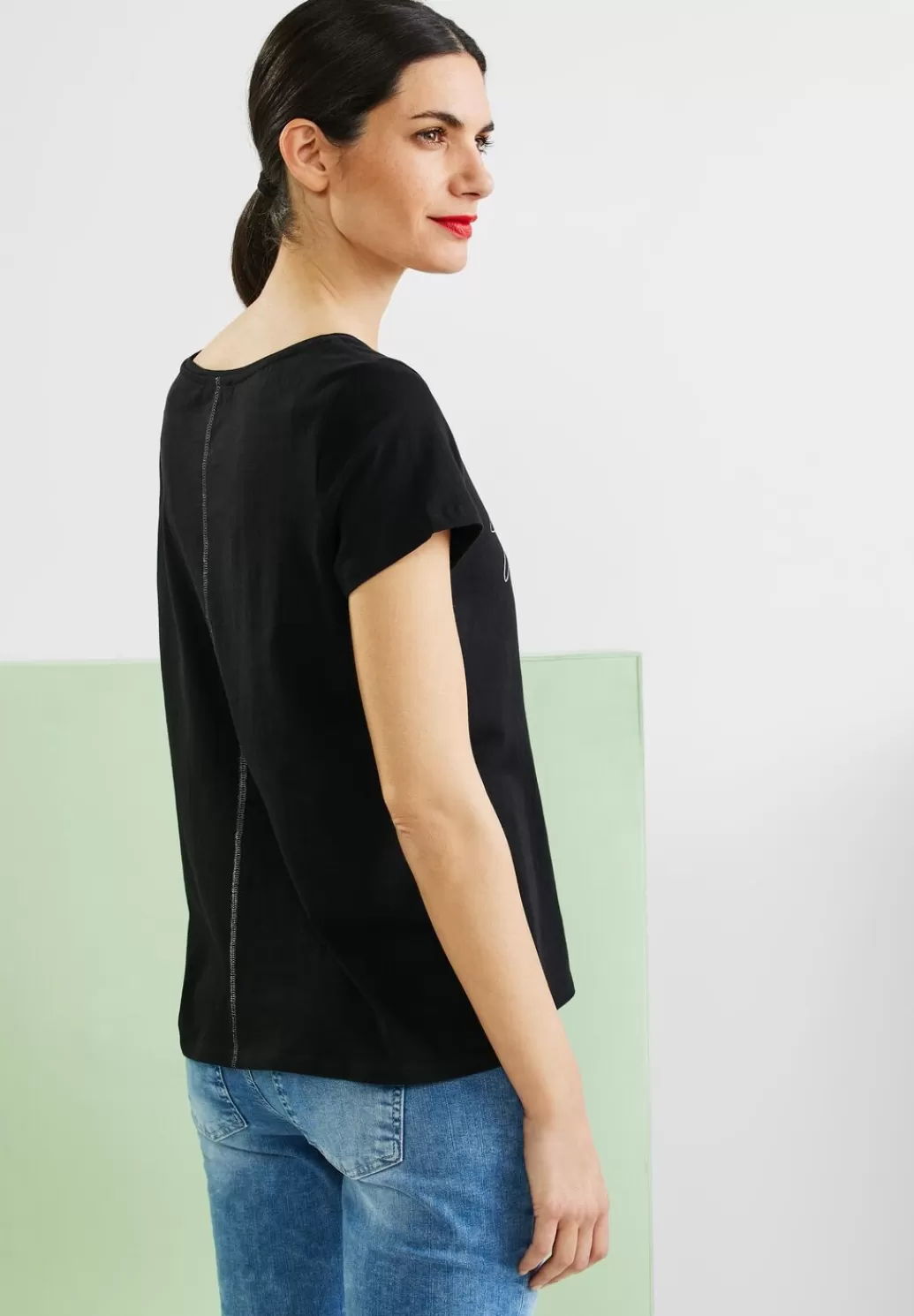 Street One T-Shirt Mit Partprint^Damen Shirts