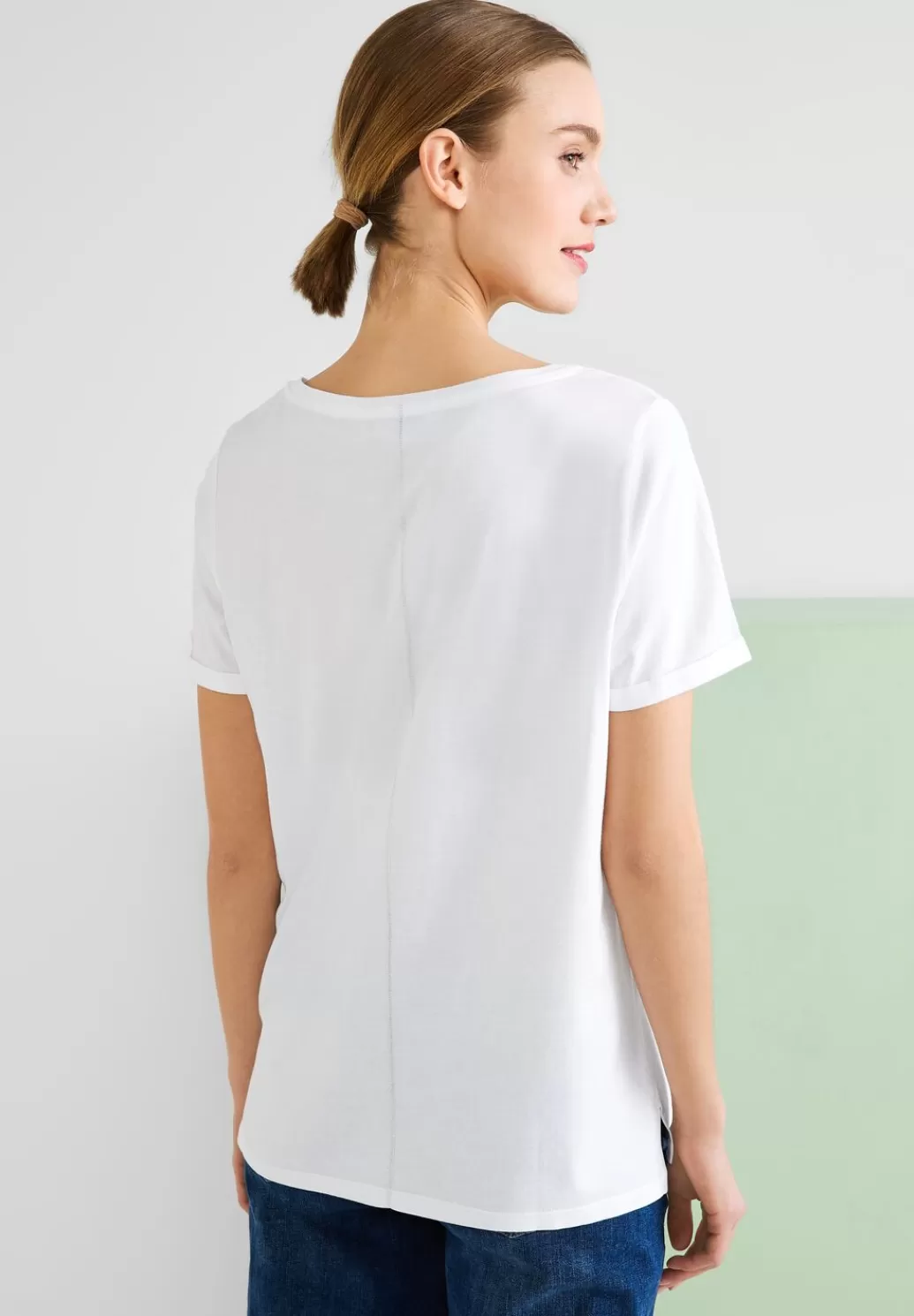 Street One T-Shirt Mit Partprint^Damen Shirts