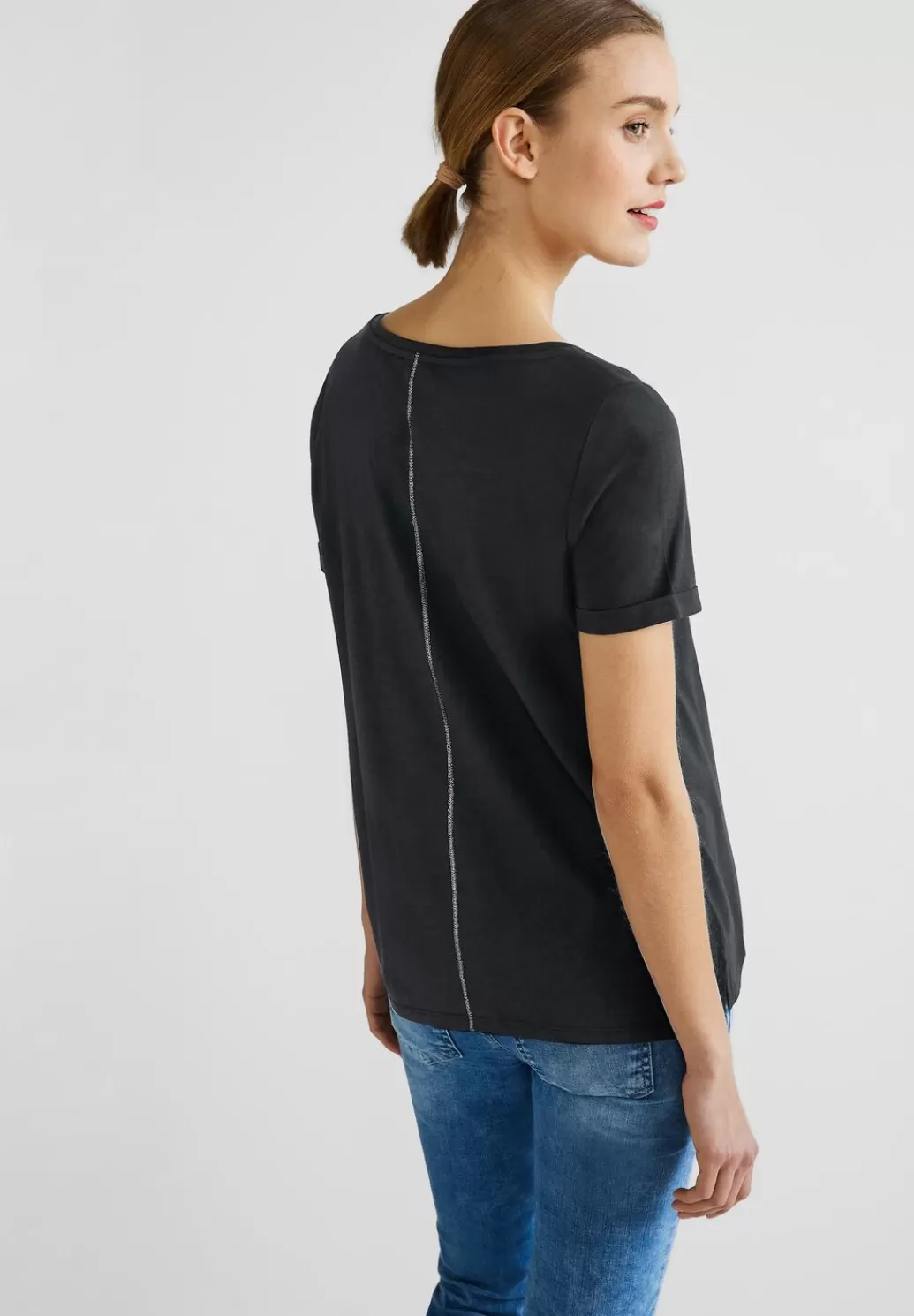 Street One T-Shirt Mit Partprint^Damen Shirts