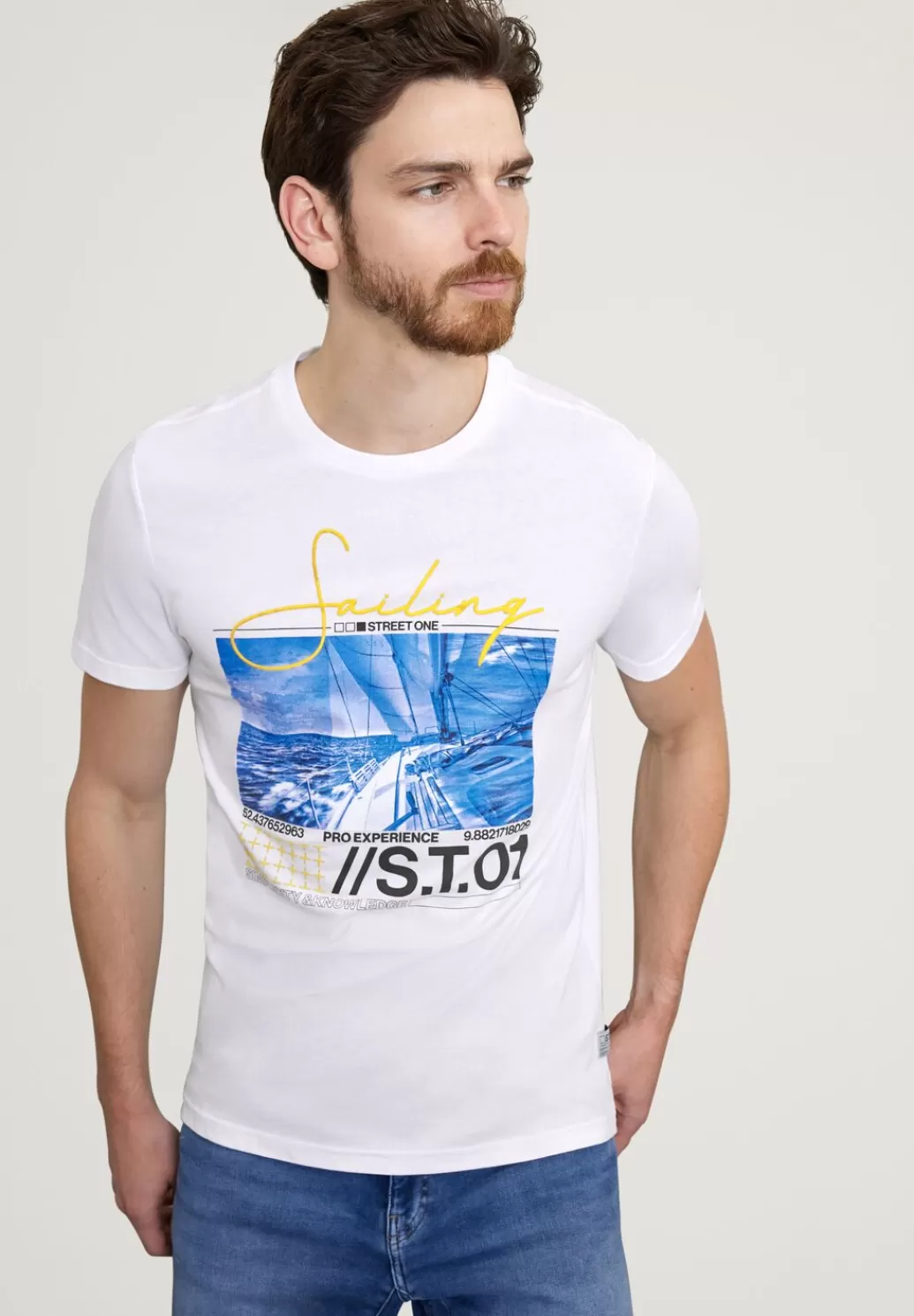 Street One T-Shirt Mit Print^Herren T-Shirts & Polos