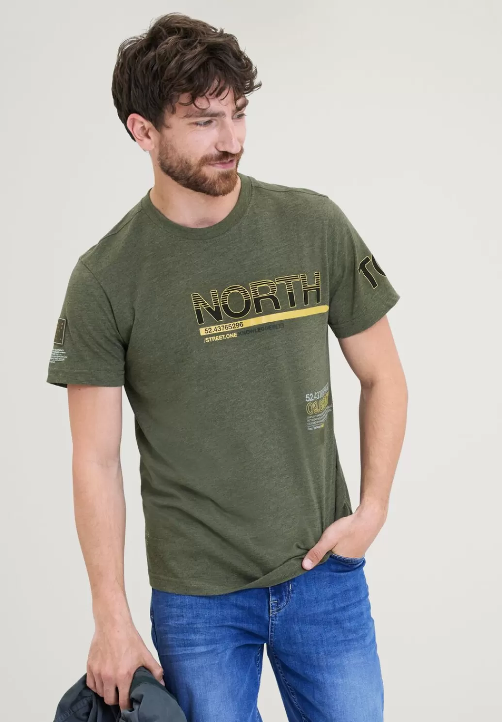 Street One T-Shirt Mit Prints^Herren T-Shirts & Polos