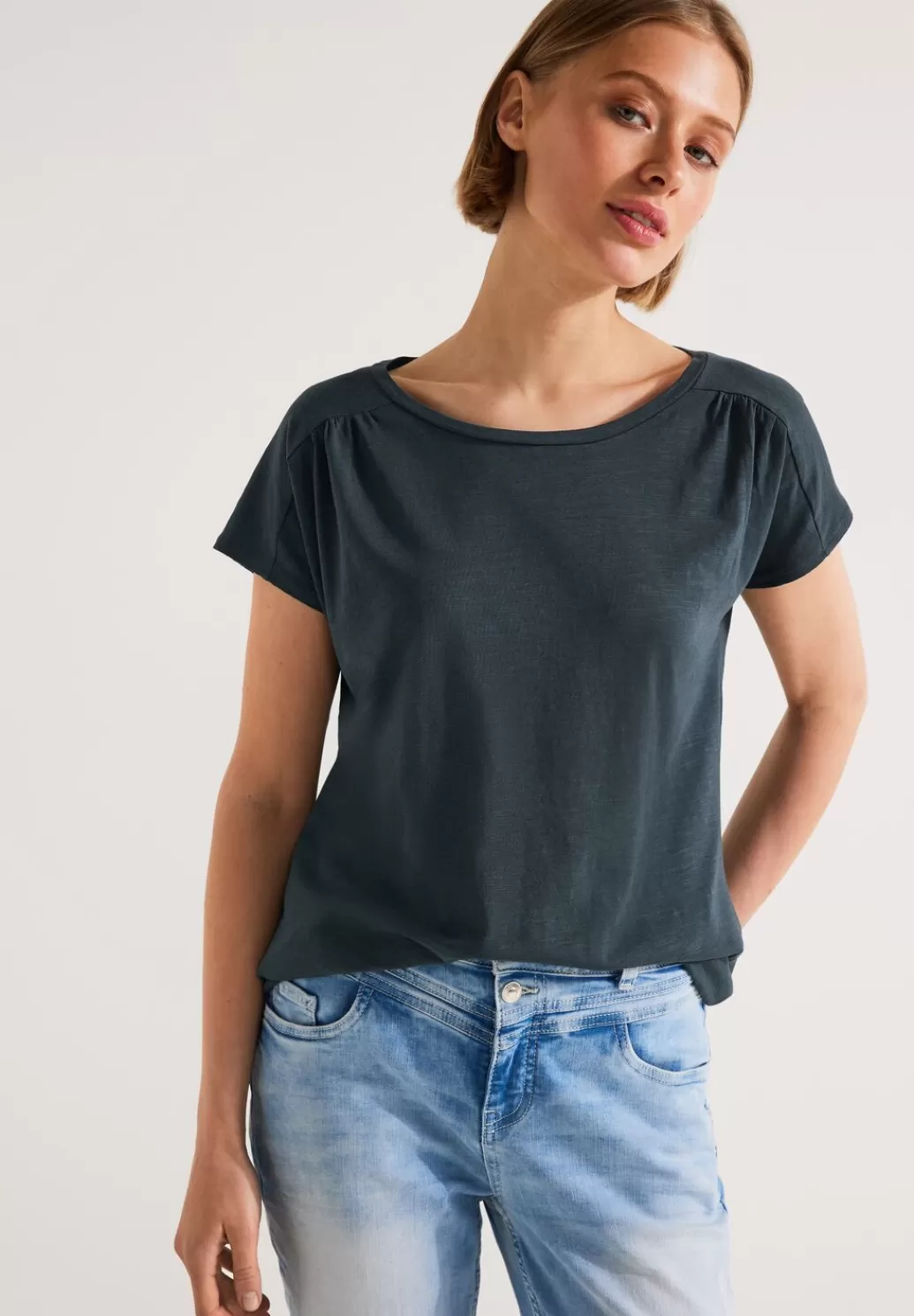 Street One T-Shirt Mit Raffungen^Damen Shirts