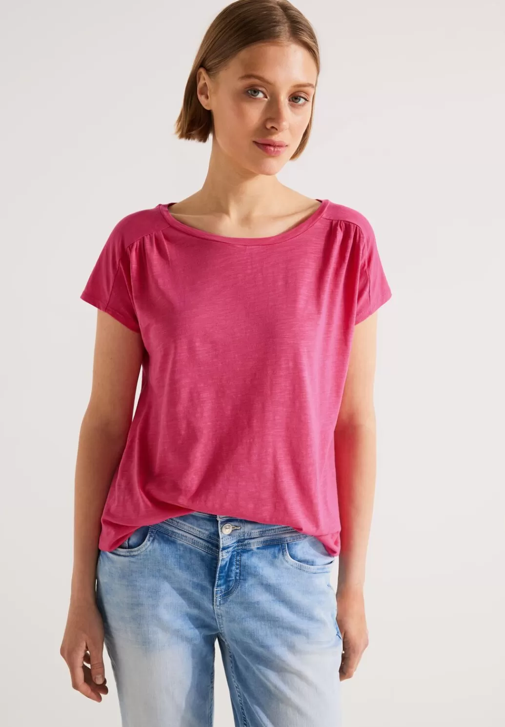 Street One T-Shirt Mit Raffungen^Damen Shirts