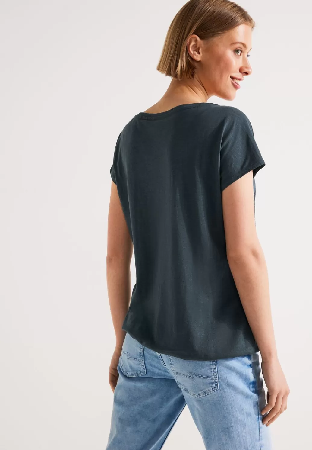 Street One T-Shirt Mit Raffungen^Damen Shirts