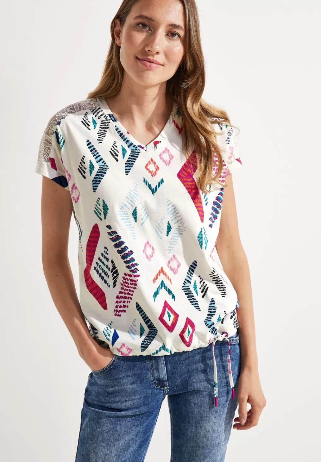 Street One T-Shirt Mit Rhombus Print^Damen Shirts