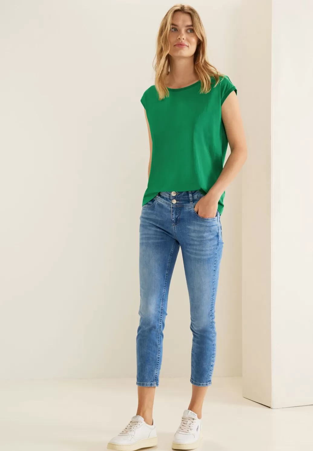 Street One T-Shirt Mit Rippdetail^Damen Shirts