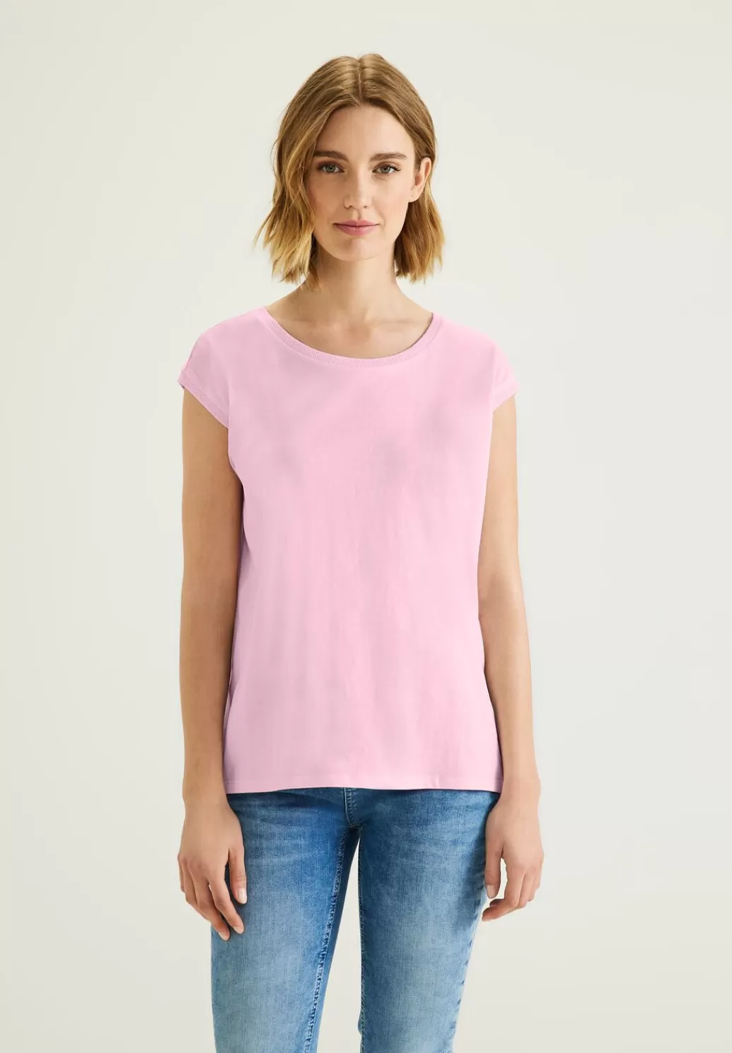 Street One T-Shirt Mit Rippdetail^Damen Shirts