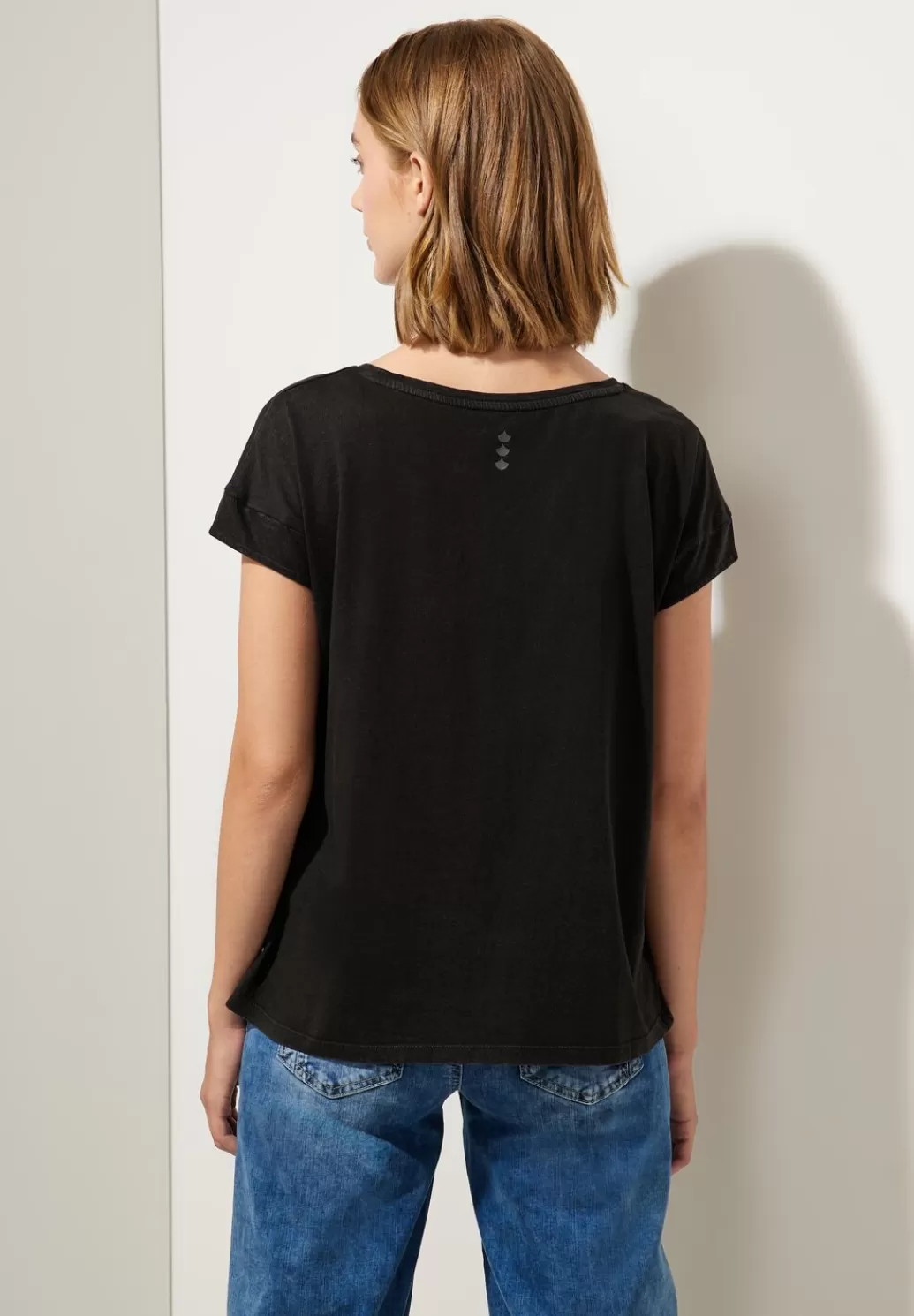 Street One T-Shirt Mit Schimmerwording^Damen Shirts