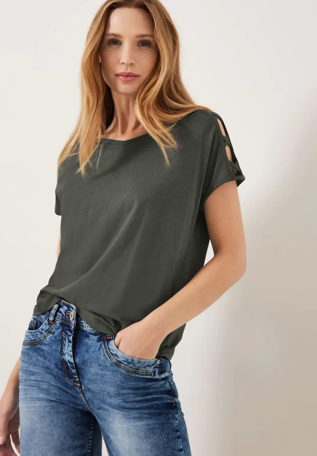 Street One T-Shirt Mit Schulterdetail^Damen Shirts