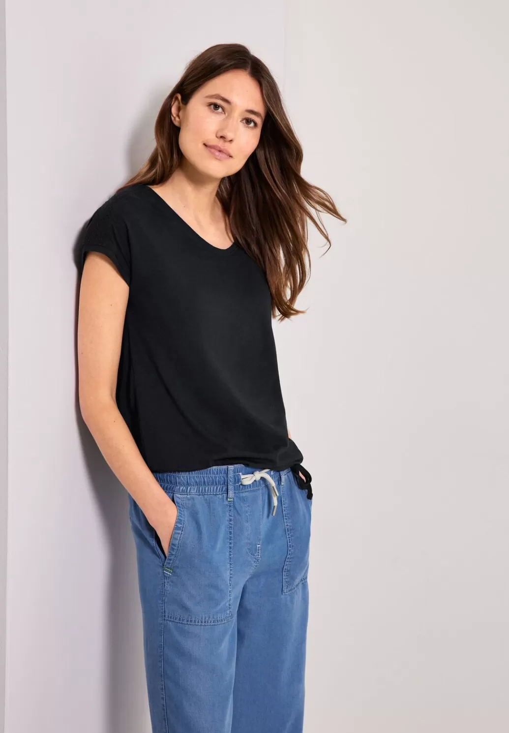 Street One T-Shirt Mit Smockdetail^Damen Shirts