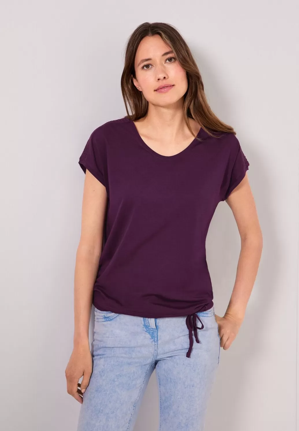 Street One T-Shirt Mit Smockdetail^Damen Shirts