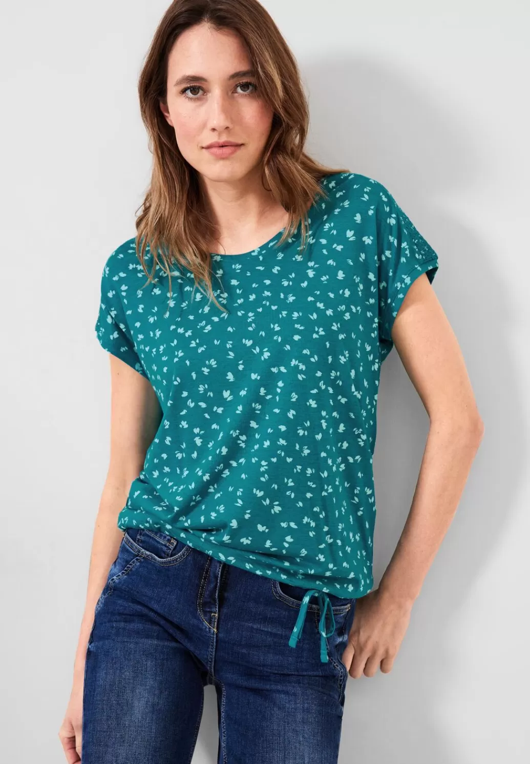 Street One T-Shirt Mit Smokdetails^Damen Shirts