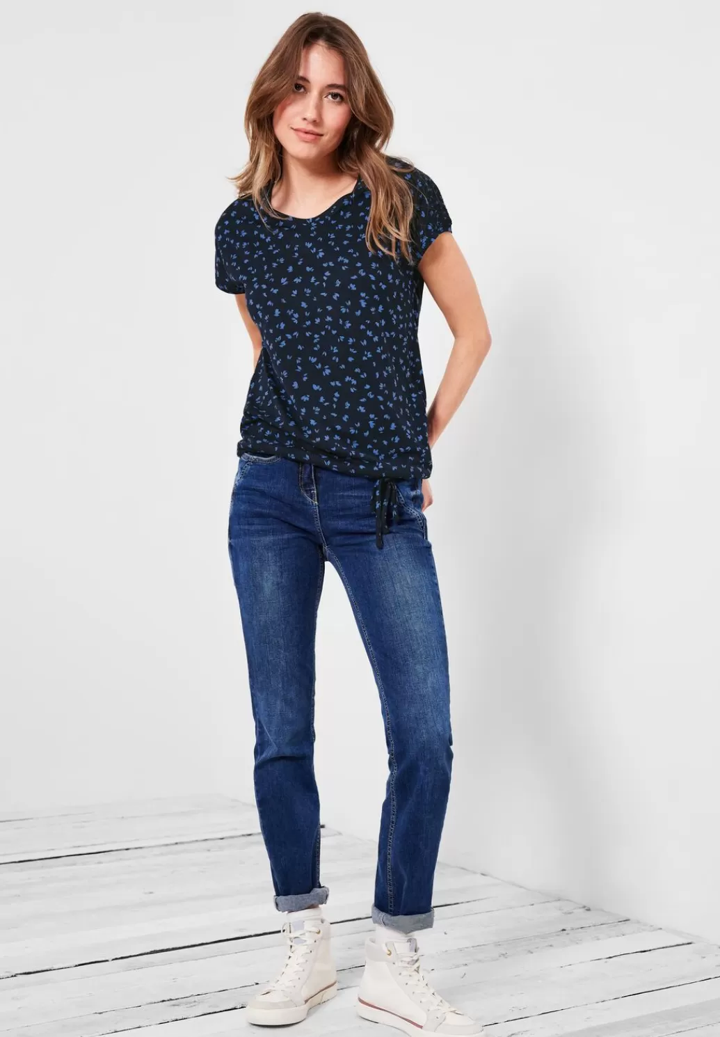 Street One T-Shirt Mit Smokdetails^Damen Shirts