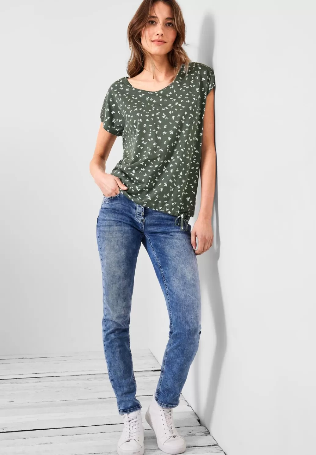 Street One T-Shirt Mit Smokdetails^Damen Shirts