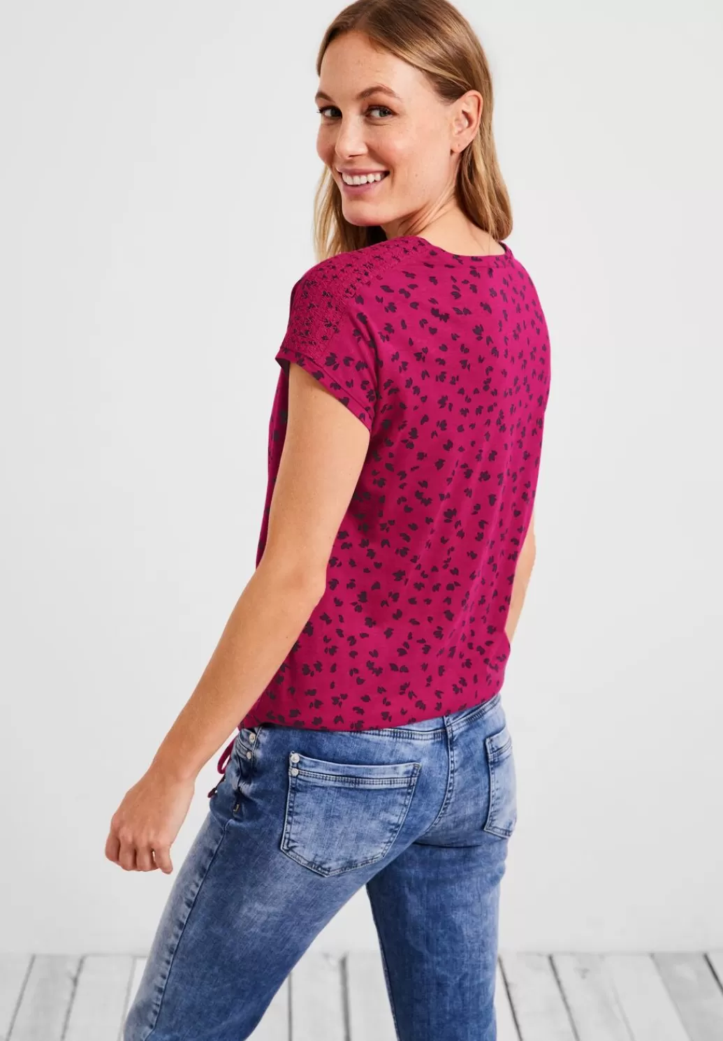 Street One T-Shirt Mit Smokdetails^Damen Shirts