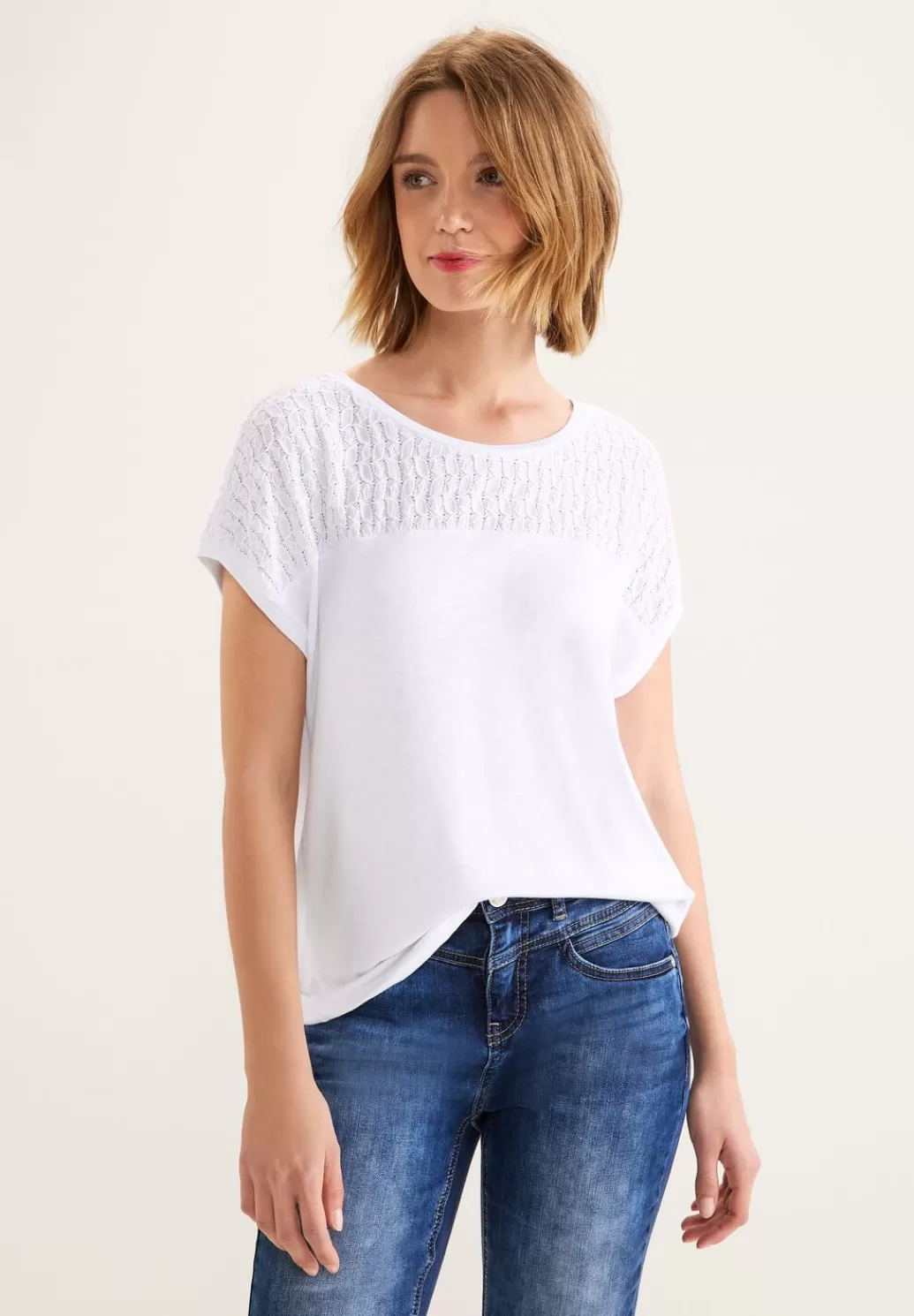 Street One T-Shirt Mit Spitzendetails^Damen Shirts