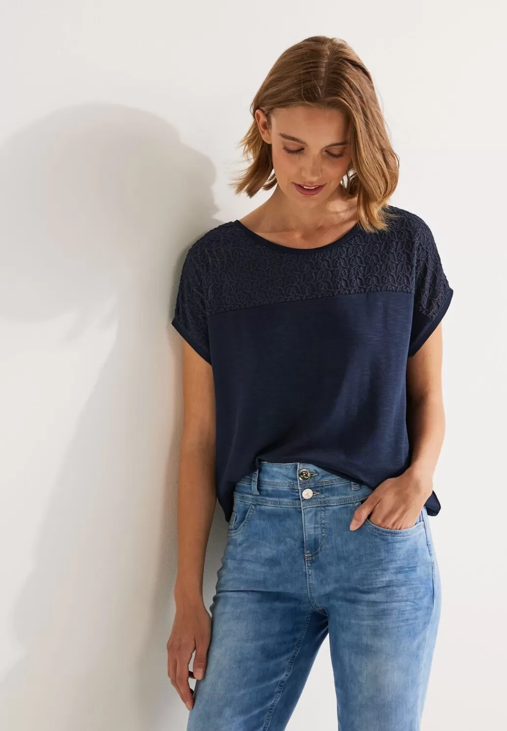 Street One T-Shirt Mit Spitzendetails^Damen Shirts