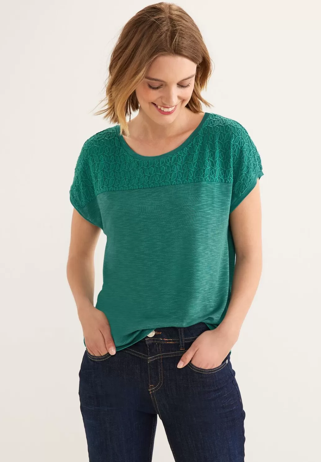 Street One T-Shirt Mit Spitzendetails^Damen Shirts