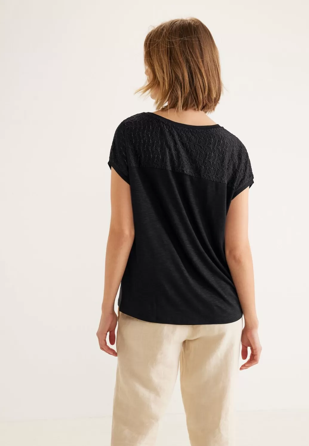 Street One T-Shirt Mit Spitzendetails^Damen Shirts