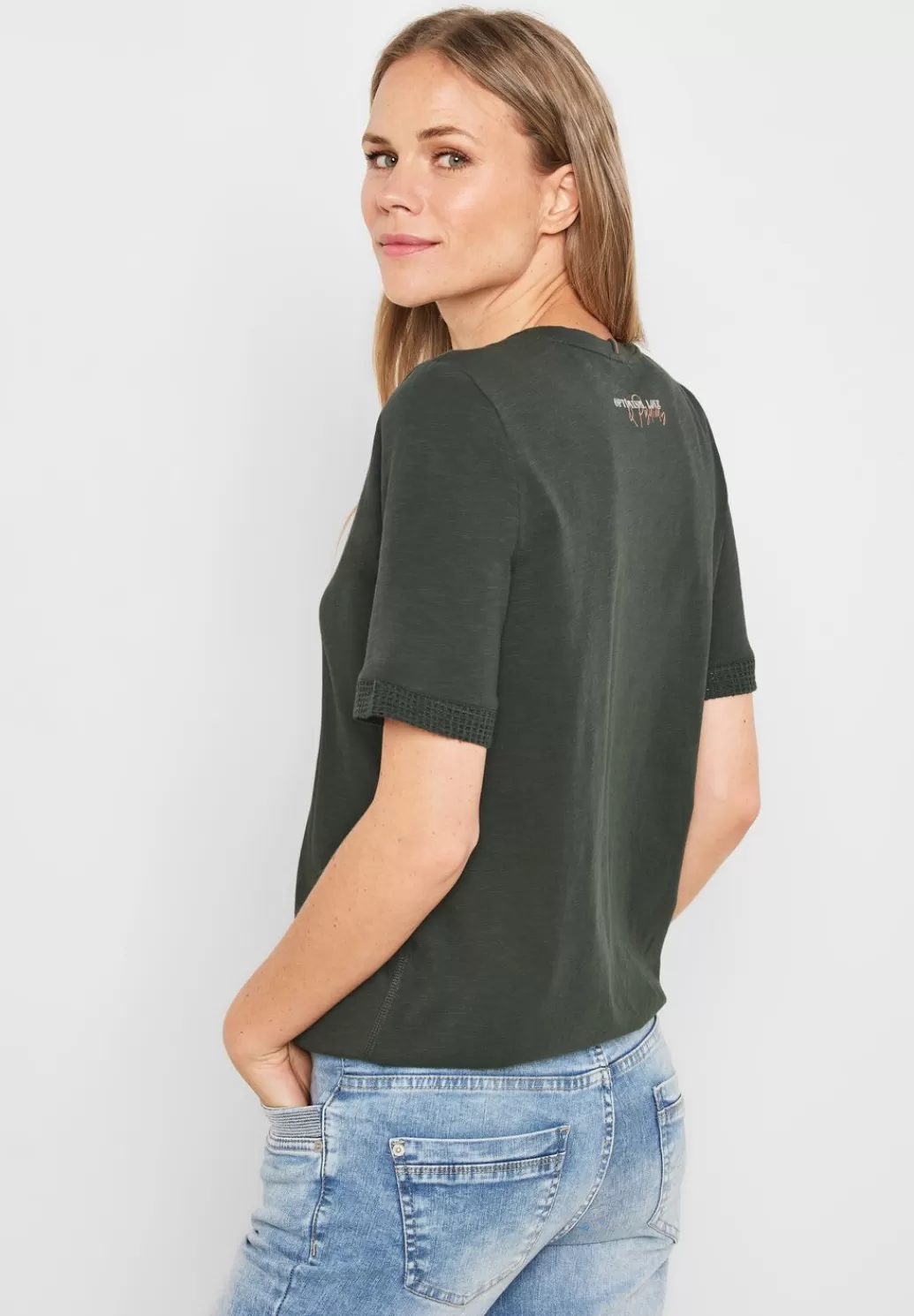 Street One T-Shirt Mit Spitzeneinsatzen^Damen Shirts