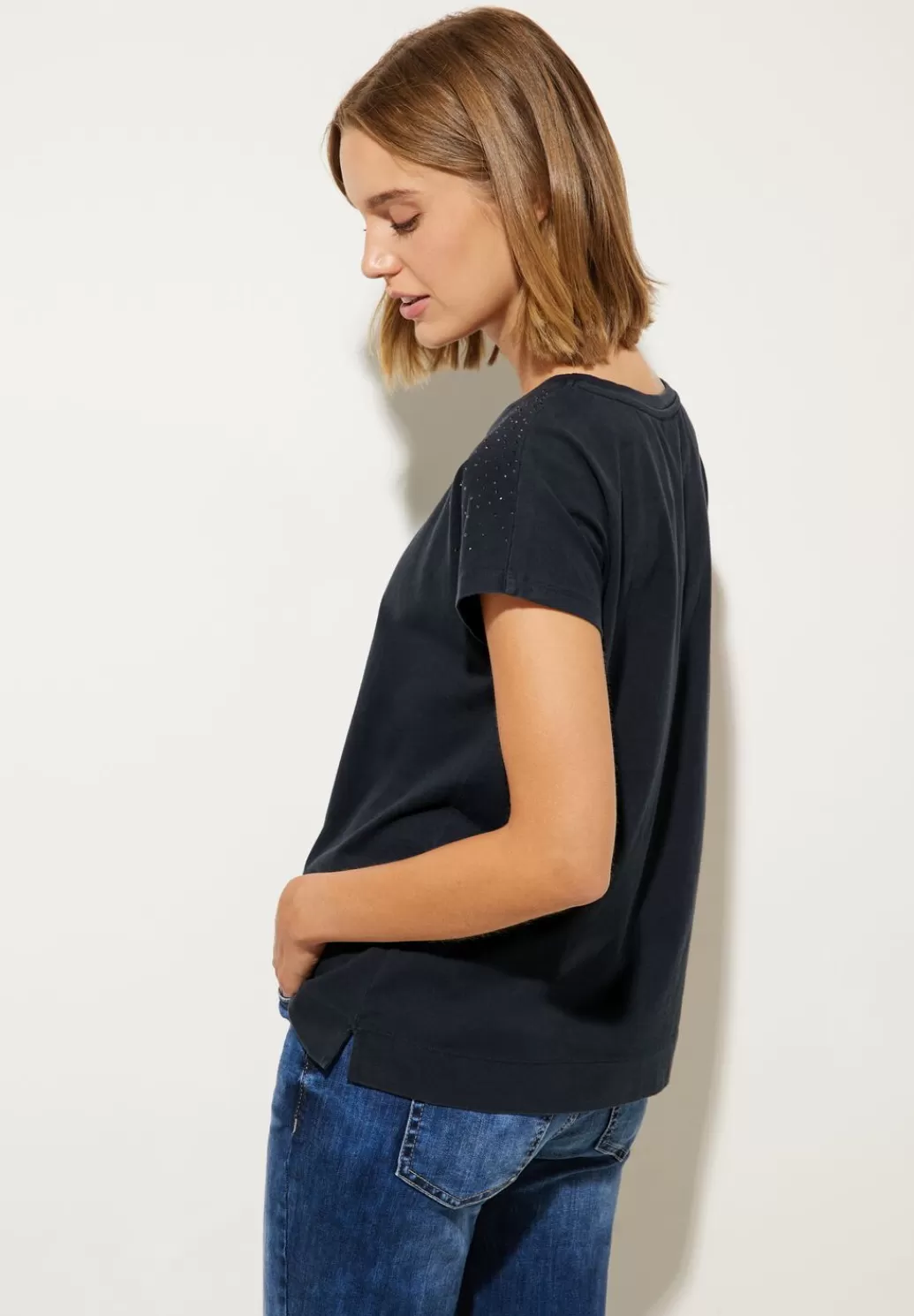 Street One T-Shirt Mit Steinchendetails^Damen Shirts