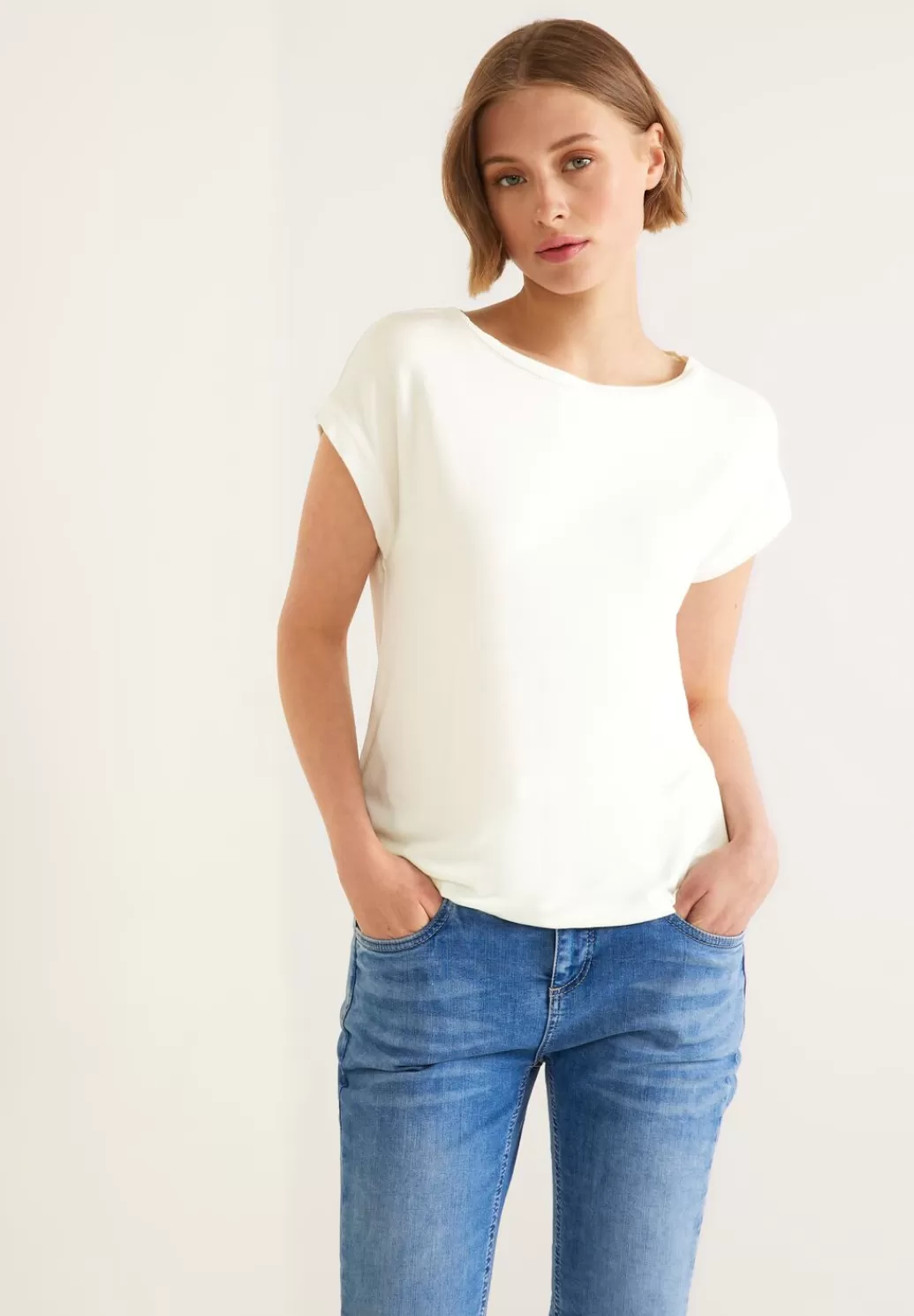 Street One T-Shirt Mit Stricktape^Damen Shirts