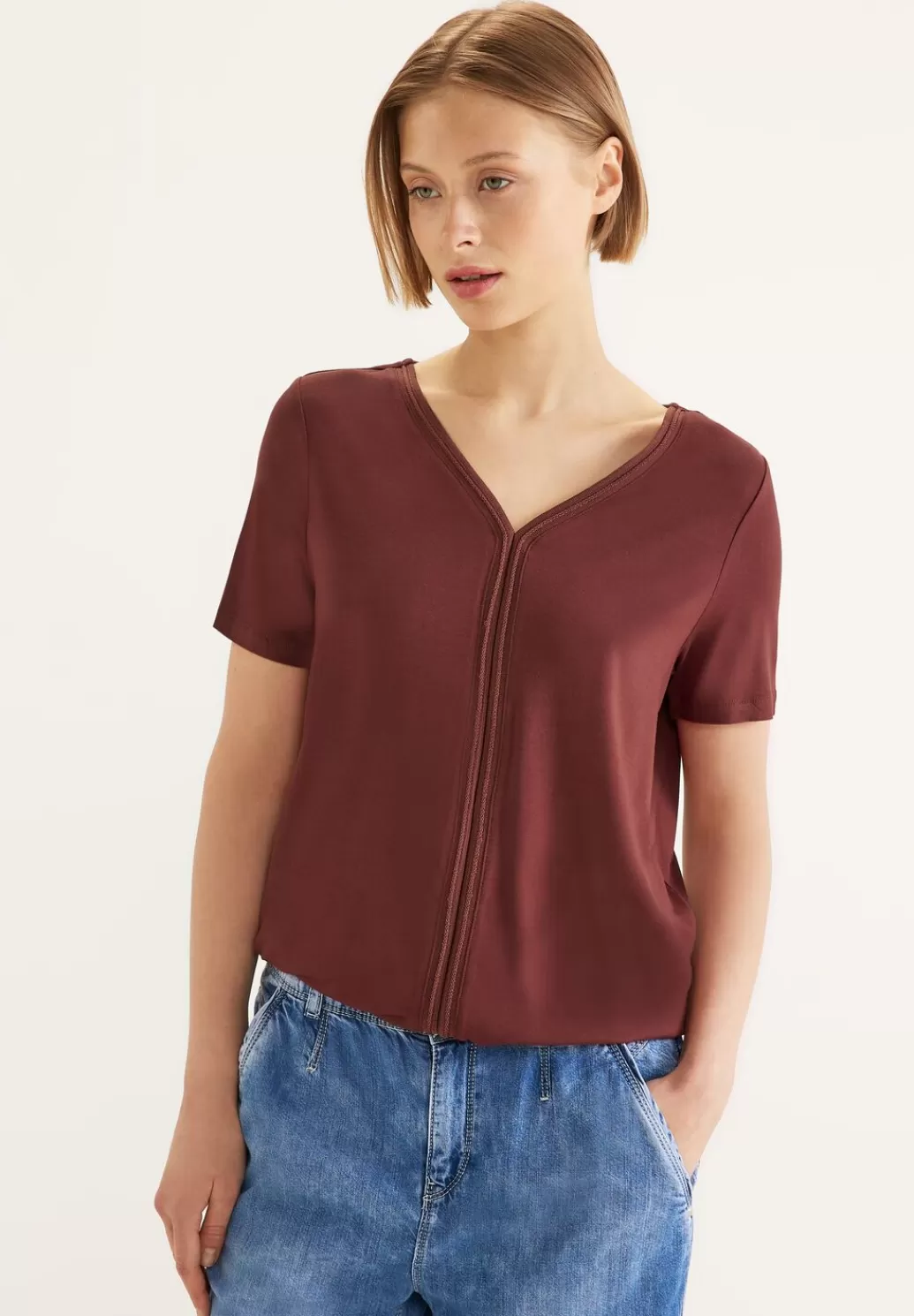 Street One T-Shirt Mit Tapedetail^Damen Shirts