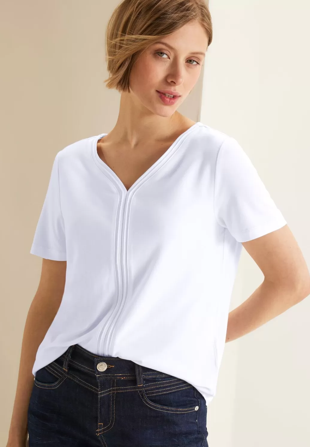 Street One T-Shirt Mit Tapedetail^Damen Shirts