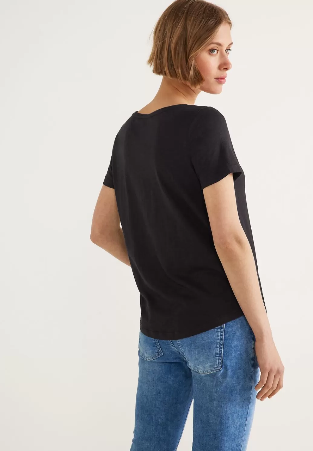 Street One T-Shirt Mit V-Ausschnitt^Damen Shirts