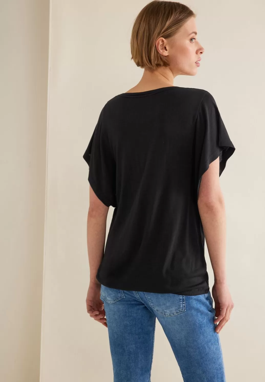 Street One T-Shirt Mit Volantarmel^Damen Shirts