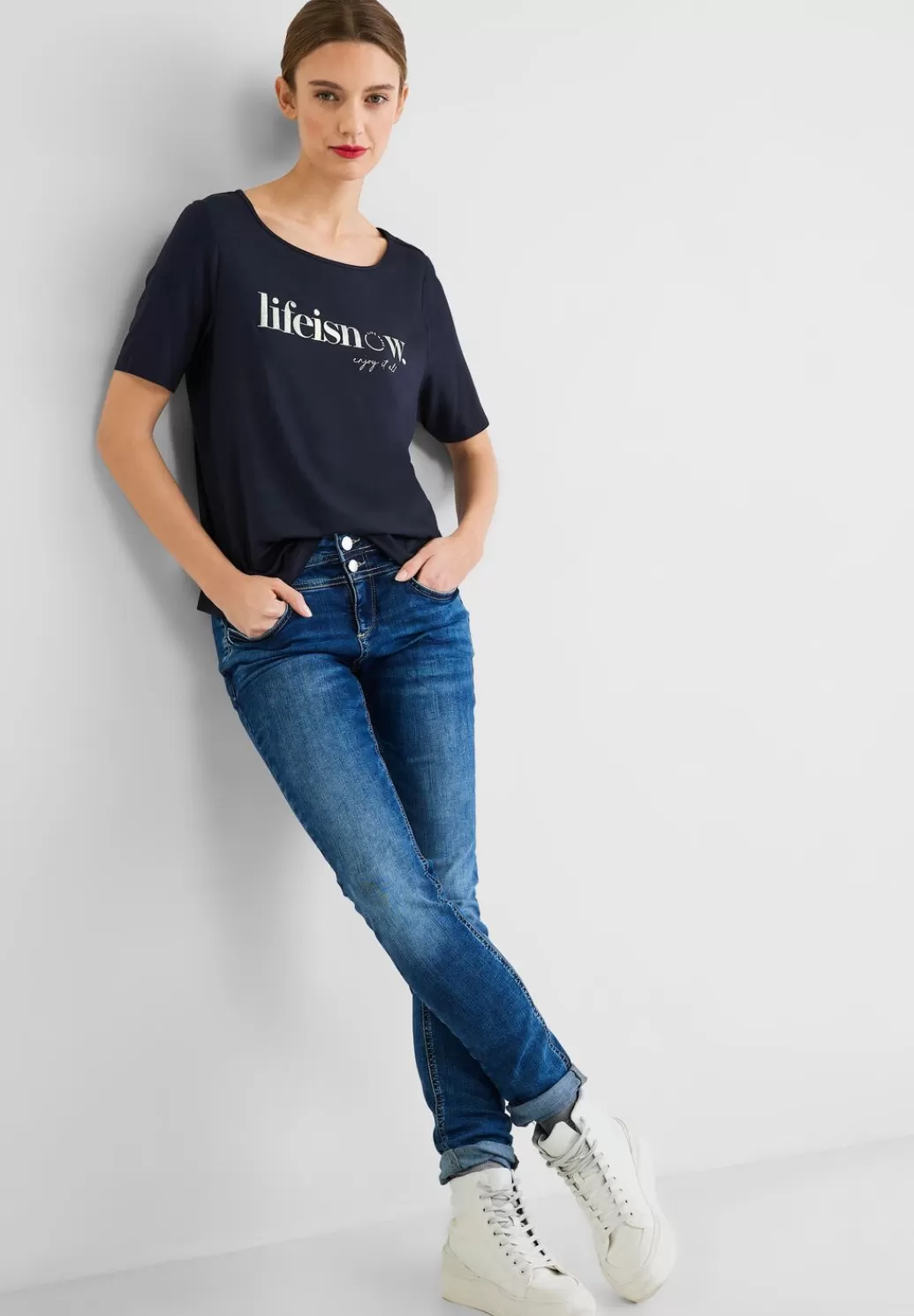 Street One T-Shirt Mit Wording^Damen Shirts