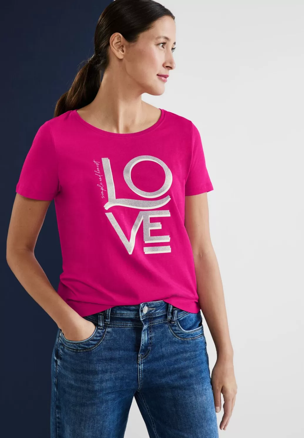 Street One T-Shirt Mit Wording^Damen Shirts