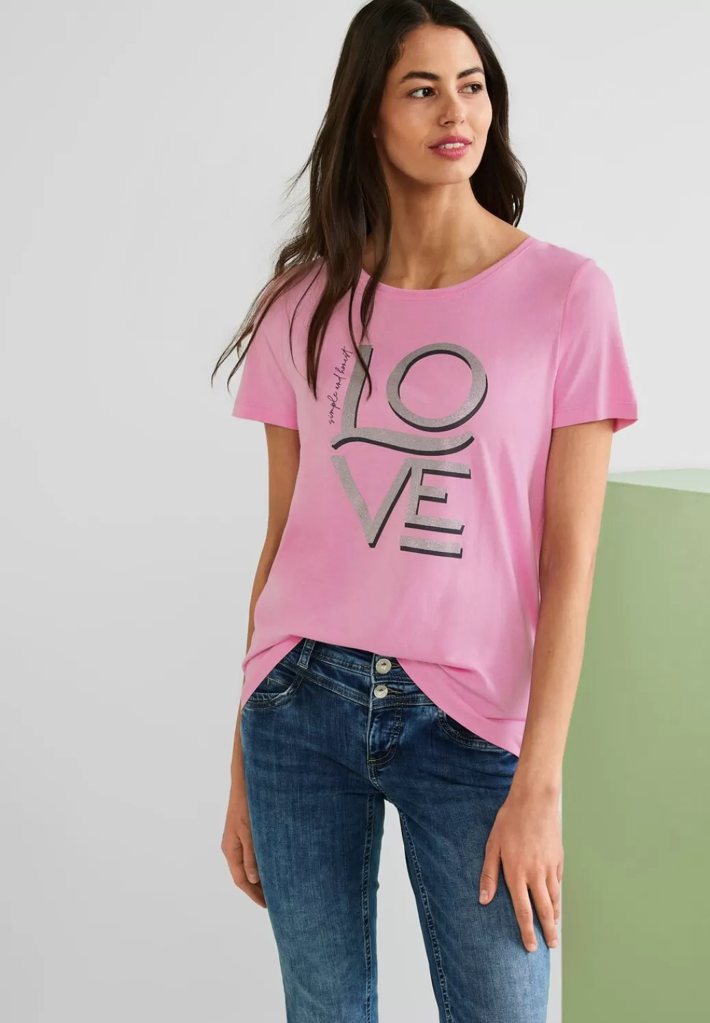 Street One T-Shirt Mit Wording^Damen Shirts