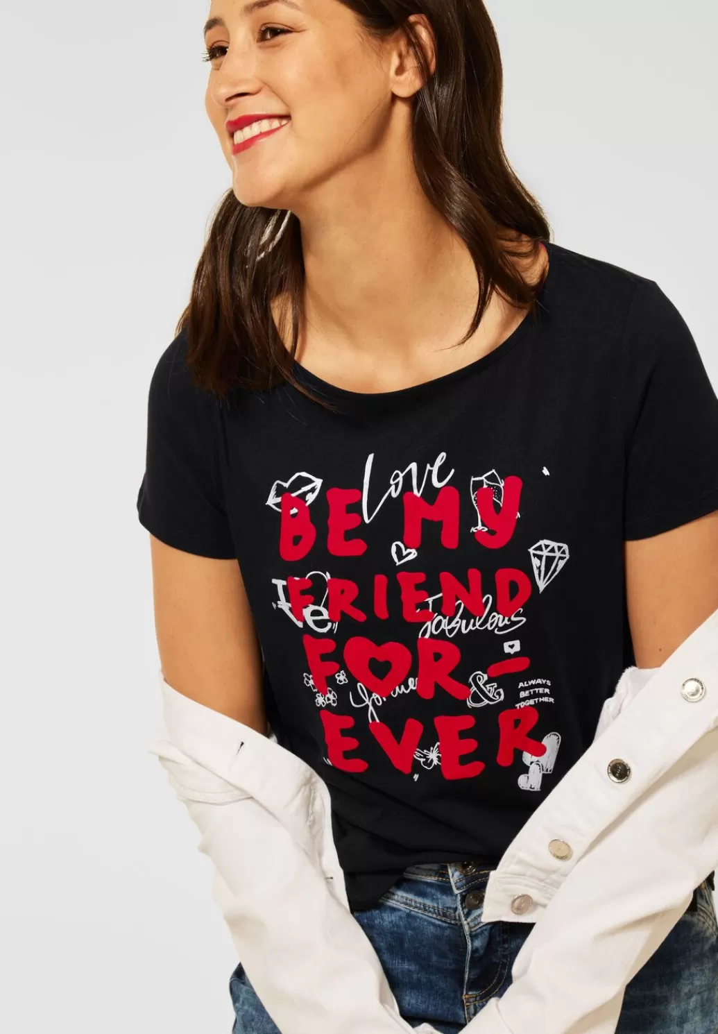 Street One T-Shirt Mit Wording Print^Damen Shirts