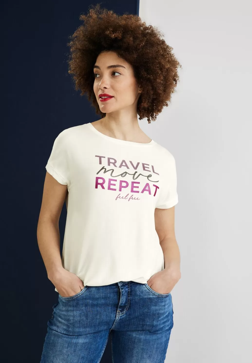 Street One T-Shirt Mit Wording Print^Damen Shirts