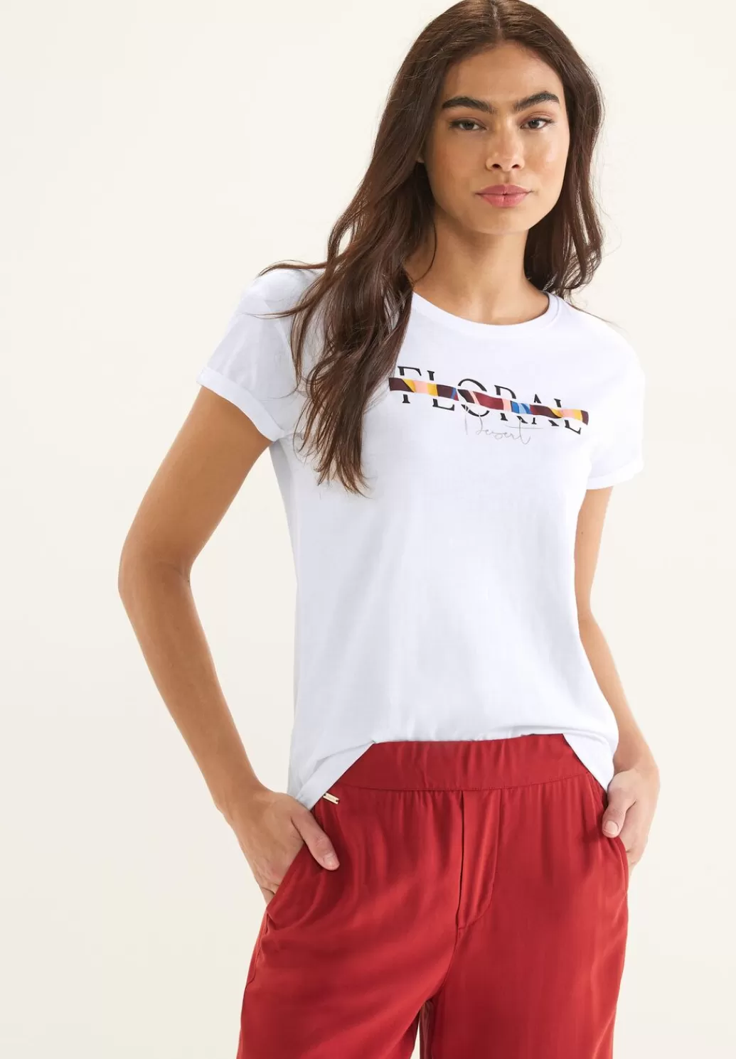 Street One T-Shirt Mit Wording Print^Damen Shirts