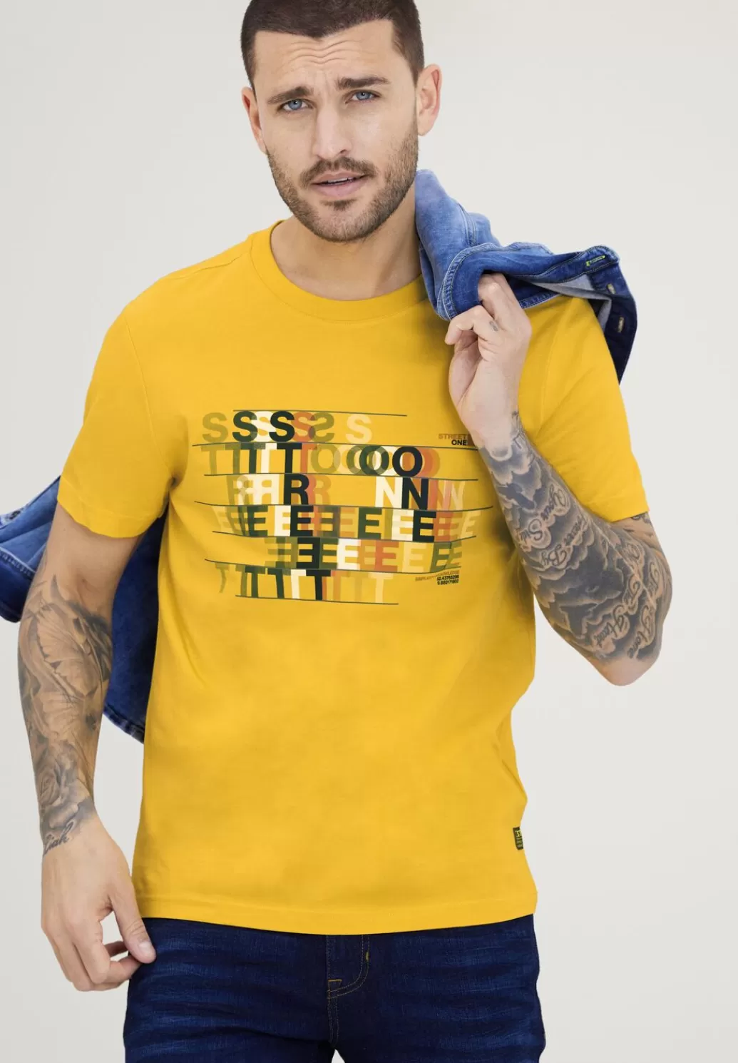 Street One T-Shirt Mit Wording Print^Herren T-Shirts & Polos