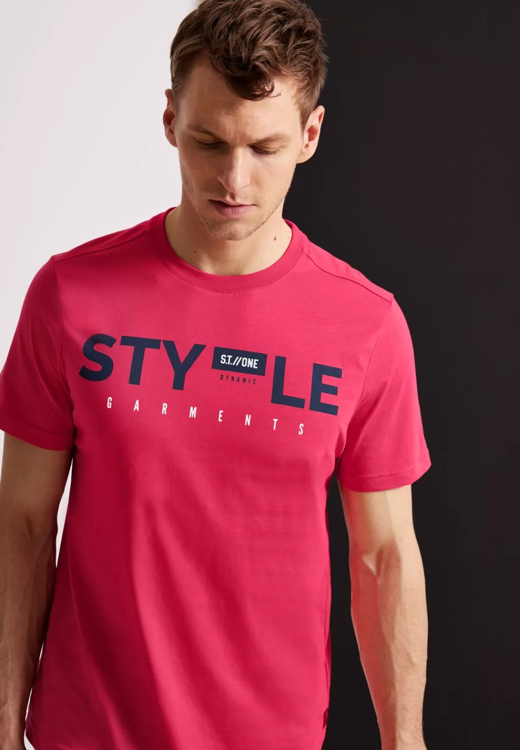 Street One T-Shirt Mit Wordingprint^Herren T-Shirts & Polos