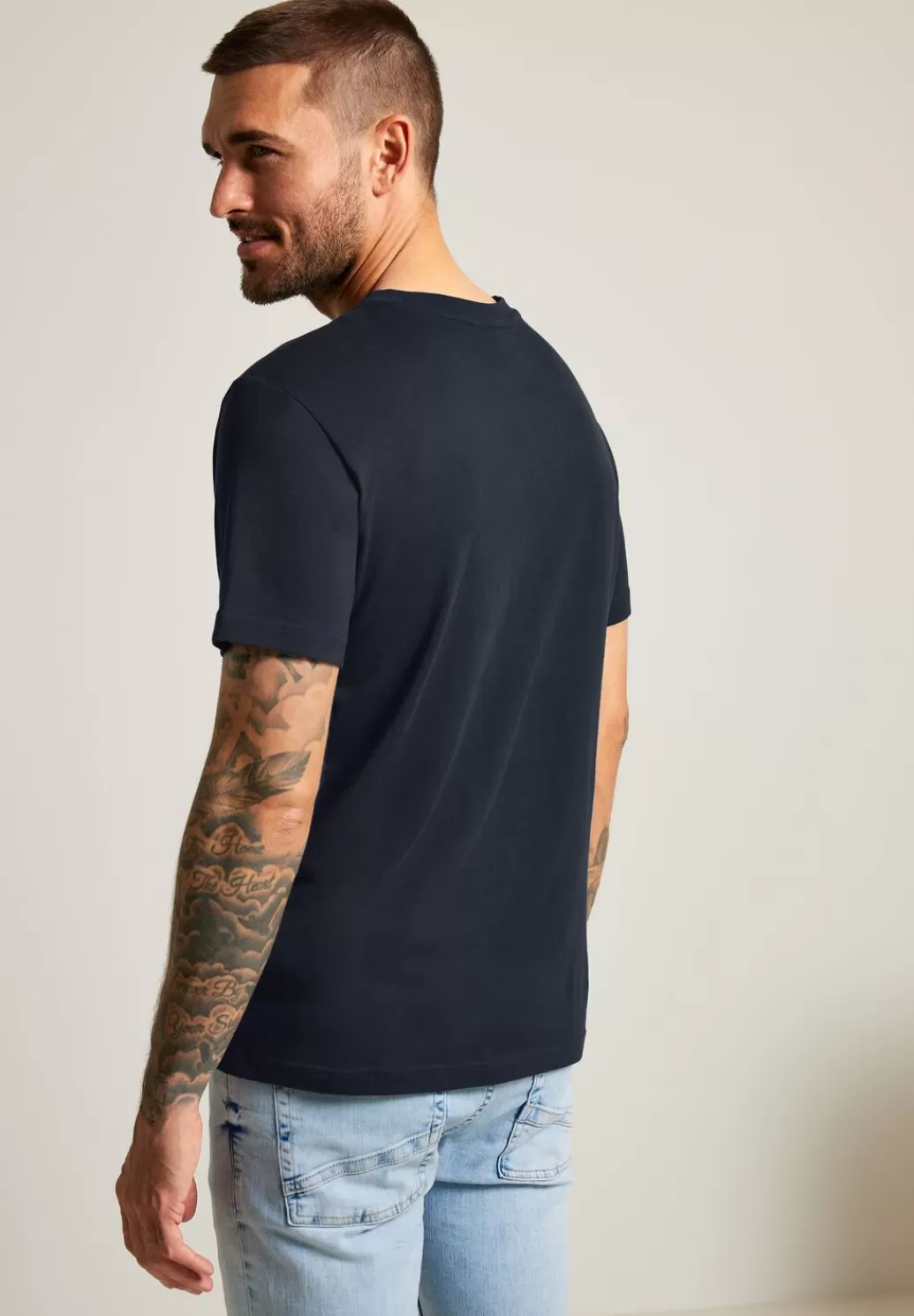 Street One T-Shirt Mit Wordingprint^Herren T-Shirts & Polos