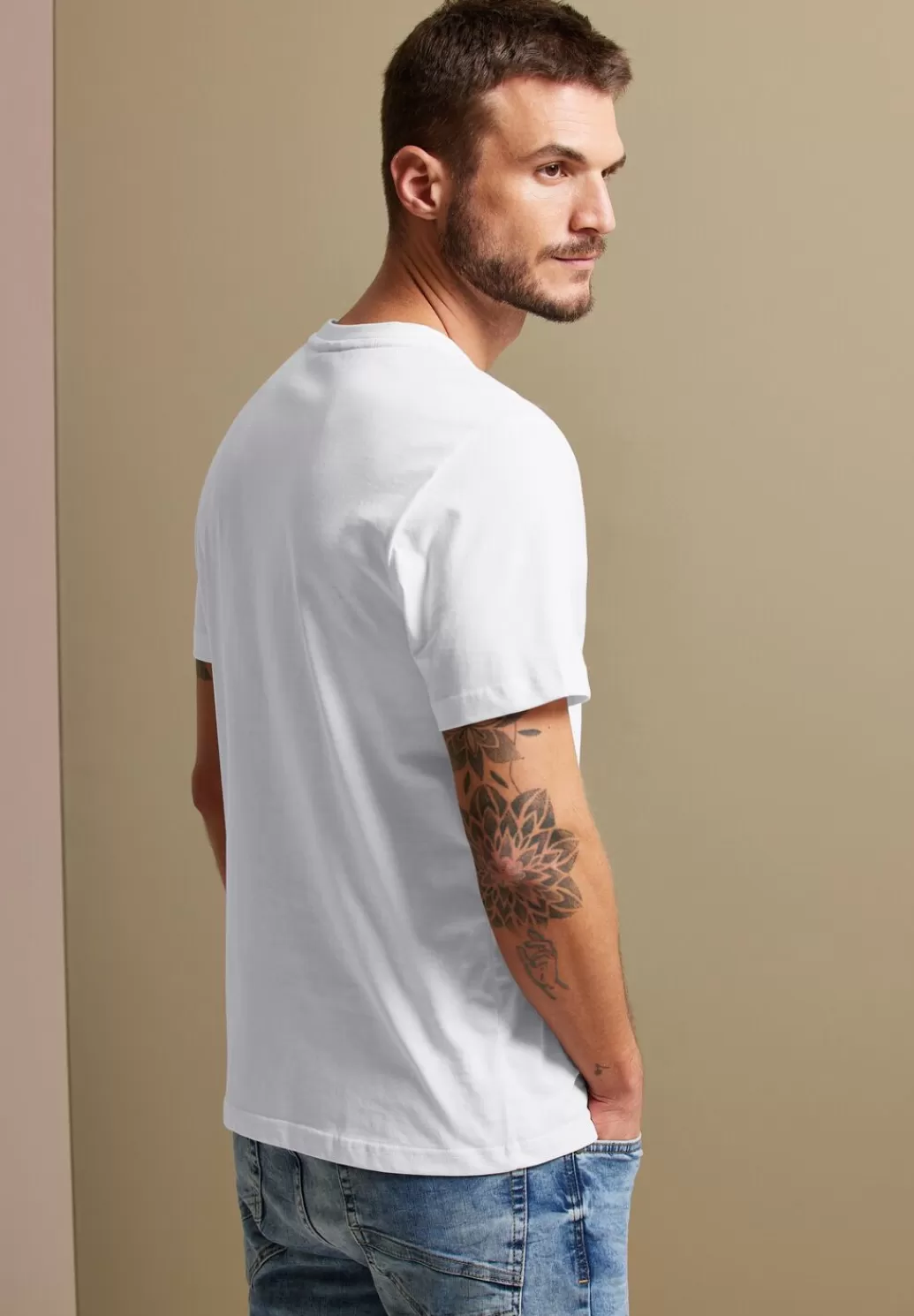 Street One T-Shirt Mit Wordingprint^Herren T-Shirts & Polos