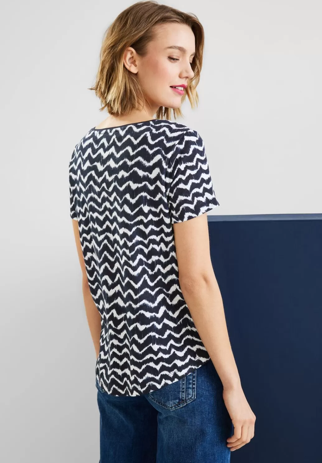 Street One T-Shirt Mit Zick Zack Print^Damen Shirts