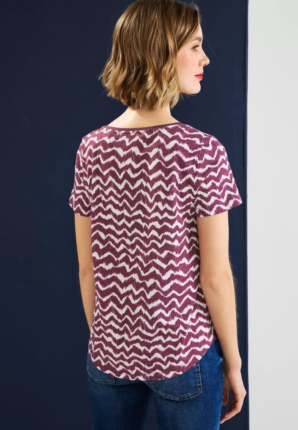 Street One T-Shirt Mit Zick Zack Print^Damen Shirts