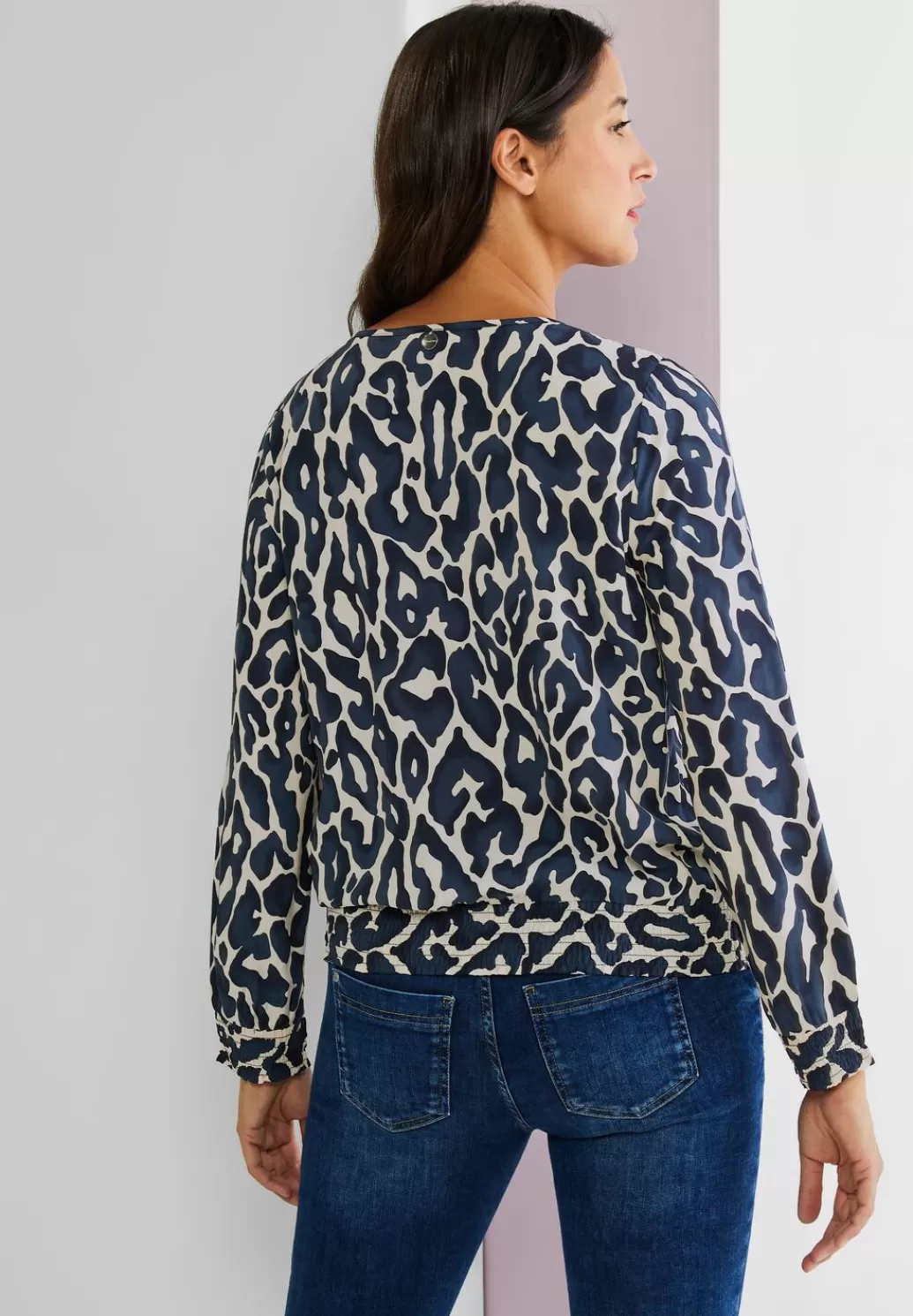 Street One Tunikabluse Mit Leo Print^Damen Langarm Blusen